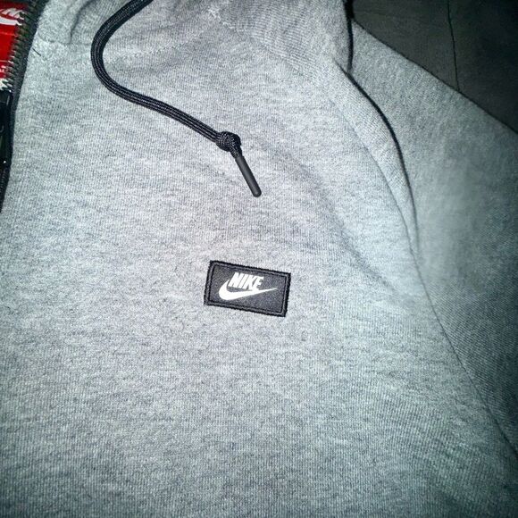 Nike Men's Gray Zip-Up Hoodie Size Large - Picture 3 of 7